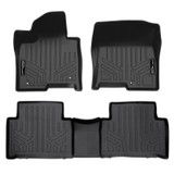 SMARTLINER 2 Rows Custom Fit Floor Liners Compatible with 2021 - 2025 Kia Sorento (Hybrid and Plug-in Hybrid | 2nd row fits with Bucket seats) SA0608/B0608 - view 2