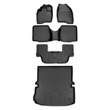 SMARTLINER 4 Rows Custom Fit Floor Liners Compatible with 2015 - 2016 Ford Explorer 7 Passenger (Gasoline | 2nd Row Bucket Seat With Center Console) SA0161/B0109/C0082/D0082 - view 2