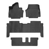 SMARTLINER 3 Rows Custom Fit Floor Liners Compatible with 2024 - 2025 Kia EV9 7 Passenger (Electric | 2nd Row Bench Seats)