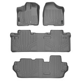 SMARTLINER 3 Rows Custom Fit Floor Liners Compatible with 2013 - 2020 Toyota Sienna 8 Passenger (Gasoline | 3rd row With cover for 2nd Row Sliding Track) SA2128/B2083/C2083 - view 2