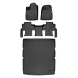 SMARTLINER 3 Rows Custom Fit Floor Liners Compatible with 2022 - 2025 Jeep Wagoneer 8 Passenger (Gasoline | 2nd Row Bench) SA0573/B0577/D0573 - view 2