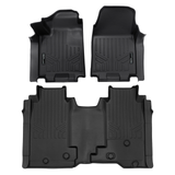 SMARTLINER 2 Rows Custom Fit Floor Liners Compatible with 2024 - 2024 Chevrolet Silverado EV (Electric | Vinyl)