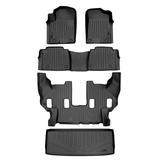 SMARTLINER 4 Rows Custom Fit Floor Liners Compatible with 2019 - 2024 Infiniti QX80 7 Passenger (Gasoline)