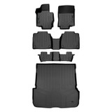 SMARTLINER 4 Rows Custom Fit Floor Liners Compatible with 2020 - 2025 Mercedes-Benz GLS Class SUV and 7 Passenger (Gasoline | 2nd row with Executive Console | Cargo w/o Surround Sound System) SA0471/B0498/C0498/D0498 - view 2