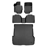 SMARTLINER 3 Rows Custom Fit Floor Liners Compatible with 2020 - 2025 Mercedes-Benz GLS Class SUV and 7 Passenger (Gasoline | 2nd row with Executive Console | Cargo w/o Surround Sound System) SA0471/B0498/D0498 - view 2