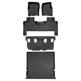 SMARTLINER 4 Rows Custom Fit Floor Liners Compatible with 2011 - 2017 Ford Expedition 8 Passenger (Gasoline | Trimline for 2nd Row Seat Positioning) SA0183/B0183/C0183/D0183 - view 2