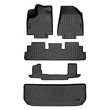 SMARTLINER 4 Rows Custom Fit Floor Liners Compatible with 2022 - 2025 Infiniti QX60 6 Passenger (Gasoline)
