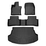 SMARTLINER 3 Rows Custom Fit Floor Liners Compatible with 2019 - 2025 Lexus UX (Hybrid | Crago liner fits With Subwoofer Version) SA0441/B0441/D0656 - view 2