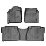 SMARTLINER 2 Rows Custom Fit Floor Liners Compatible with 2007 - 2011 Toyota Tundra Double Cab (Gasoline | Fits 1st Row Bucket Seats) SA2022/B2041 - view 2