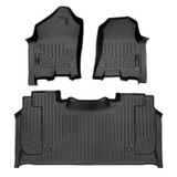 SMARTLINER 2 Rows Custom Fit Floor Liners Compatible with 2019 - 2024 Ram 1500 Crew Cab (Gasoline | Carpet | 1st Row No Over The Hump Coverage | 2nd Row With Under-Seat Storage) SA0369/B0374 - view 2
