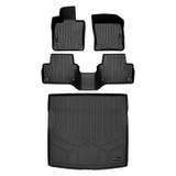 SMARTLINER 3 Rows Custom Fit Floor Liners Compatible with 2019 - 2025 Volvo S60 (Gasoline | Fits Models with Spare Tire) SA0661/B0661/D0691 - view 2