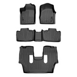 SMARTLINER 3 Rows Custom Fit Floor Liners Compatible with 2013 - 2015 Dodge Durango 6 Passenger (Gasoline | Trimline for Center Console in 2nd Row | 2nd Row Bench | For 2015 models manufactured February or Earlier) SA0127/B0071/C0233 - view 2