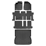 SMARTLINER 4 Rows Custom Fit Floor Liners Compatible with 2013 - 2013 Infiniti JX35 (Gasoline)
