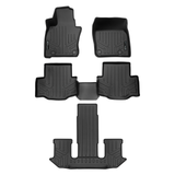 SMARTLINER 3 Rows Custom Fit Floor Liners Compatible with 2024 - 2025 Mazda CX90 7 Passenger (Hybrid | 3rd row liner needs Trim line for console version ) SA0716/B0716/C0716 - view 2