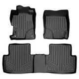 SMARTLINER 2 Rows Custom Fit Floor Liners Compatible with 2012 - 2015 Honda Civic Sedan (Gasoline | Fits Civic / Civic Si | Does not fit Coupe Models) SA0137/B0137 - view 2