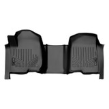 SMARTLINER 1st Row Custom Fit Floor Liners Compatible with 2019 - 2025 Chevrolet Silverado 1500 Crew Cab (Gasoline | Carpet | With Over The Hump Coverage ) SA0401 - view 2