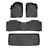 SMARTLINER 3 Rows Custom Fit Floor Liners Compatible with 2011 - 2013 Infiniti QX56 7 Passenger and 8 Passenger (Gasoline)