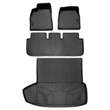 SMARTLINER 3 Rows Custom Fit Floor Liners Compatible with 2021 - 2025 Tesla Model S (Electric) SA0729/B0729/D0729 - view 2