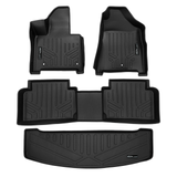 SMARTLINER 3 Rows Custom Fit Floor Liners Compatible with 2024 - 2025 Hyundai Santa Fe 6 Passenger and 7 Passenger (Gasoline | For best fit on the cargo area andinstall liner with 3rd Row Seat in neutral position )