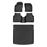 SMARTLINER 3 Rows Custom Fit Floor Liners Compatible with 2018 - 2024 Volkswagen Tiguan 7 Passenger (Gasoline)