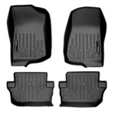 SMARTLINER 2 Rows Custom Fit Floor Liners Compatible with 2018 - 2025 Jeep Wrangler 2 Door and JL (Gasoline | Fits 2018 JL Body Style) SA0316/B0384 - view 2