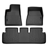 SMARTLINER 2 Rows Custom Fit Floor Liners Compatible with 2017 - 2023 Tesla Model 3 (Electric)