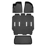 SMARTLINER 4 Rows Custom Fit Floor Liners Compatible with 2021 - 2025 Chrysler Pacifica 7 Passenger (Gasoline | Fits Pinnacle & Limited | Trimline Needed for 2nd Row Bucket Seats in Hooked Position | Trimline Needed for Ultra Console on 1st Row) SA0648/B0291/E0232 - view 2