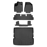 SMARTLINER 4 Rows Custom Fit Floor Liners Compatible with 2022 - 2025 Nissan Pathfinder 7 Passenger and 8 Passenger (Gasoline | 2nd Row Bucket ) SA0567/B0567/C0567/D0567 - view 2