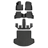 SMARTLINER 4 Rows Custom Fit Floor Liners Compatible with 2016 - 2023 Mazda CX9 6 Passenger (Gasoline | Fits 6 Passenger Bucket | 2nd Row Center Console | 3rd Row liner Requires trimline for 2nd row center console ) SA0257/B0257/C0523/D0257 - view 2