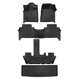 SMARTLINER 4 Rows Custom Fit Floor Liners Compatible with 2025 - 2025 Infiniti QX80 7 Passenger (Gasoline | Trimline needed for vehicles with wide center console between 2nd row seats | Trimline needed for "Sensory" Version in cargo area) SA0764/B0764/C0764/E0764 - view 2