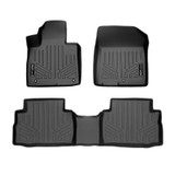 SMARTLINER 2 Rows Custom Fit Floor Liners Compatible with 2021 - 2023 Hyundai Santa Fe (Gasoline) SA0550/B0550 - view 2