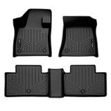 SMARTLINER 2 Rows Custom Fit Floor Liners Compatible with 2019 - 2020 Infiniti QX50 (Gasoline)