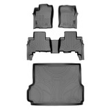 SMARTLINER 3 Rows Custom Fit Floor Liners Compatible with 2010 - 2013 Lexus GX (Gasoline | 5 Zone Climate Control in cargo area) SA2040/B2120/D2093 - view 2
