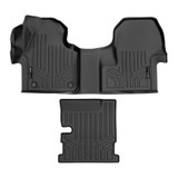 SMARTLINER 2 Rows Custom Fit Floor Liners Compatible with 2019 - 2025 Mercedes-Benz Sprinter (Gasoline | Fits Bucket Seats for Cargo Van & Cab Chassis | Does not fit Crew Van models with air ducts) SA0613/F0613 - view 2