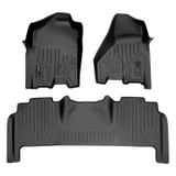 SMARTLINER 2 Rows Custom Fit Floor Liners Compatible with 2010 - 2011 Ram 2500 Mega Cab (Gasoline | Carpet | No 4x4 Shifter | No PTO Kit | Not Over The Hump Coverage | Fits 1st Row Bench & Bucket Seat) SA0252/B0305 - view 2