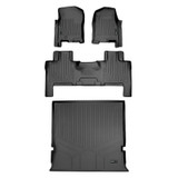 SMARTLINER 3 Rows Custom Fit Floor Liners Compatible with 2007 - 2010 Ford Expedition 8 Passenger (Gasoline | 2ndd row fits with bench seats) SA0346/B0183/D0183 - view 2