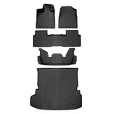 SMARTLINER 4 Rows Custom Fit Floor Liners Compatible with 2023 - 2025 Honda Pilot (Gasoline)