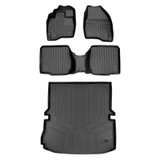 SMARTLINER 3 Rows Custom Fit Floor Liners Compatible with 2017 - 2019 Ford Explorer 7 Passenger (Gasoline | 2nd Row Bucket Seat with Center Console) SA0245/B0109/D0082 - view 2