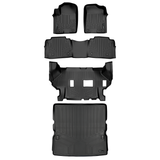 SMARTLINER 4 Rows Custom Fit Floor Liners Compatible with 2014 - 2018 Infiniti QX80 8 Passenger (Gasoline | 3rd row liner fits with 2nd row Bench seats) SA0242/B0242/C0504/D0242 - view 2