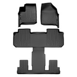 SMARTLINER 3 Rows Custom Fit Floor Liners Compatible with 2018 - 2024 Buick Enclave 7 Passenger (Gasoline | )