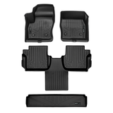 SMARTLINER 3 Rows Custom Fit Floor Liners Compatible with 2018 - 2020 Ford Transit Connect Long Wheel Base and Passenger Van (Gasoline | Vinyl | LWB w/o Secondary Footrest ) SA0749/B0478/E0478 - view 2