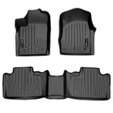 SMARTLINER 2 Rows Custom Fit Floor Liners Compatible with 2013 - 2015 Dodge Durango 6 Passenger and 7 Passenger (Gasoline | Trimline for Center Console in 2nd Row | For 2015 models manufactured February or Earlier) SA0127/B0071 - view 2