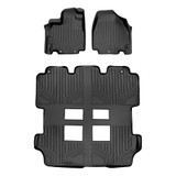 SMARTLINER 3 Rows Custom Fit Floor Liners Compatible with 2011 - 2017 Honda Odyssey (Gasoline) SA0103/B0103 - view 2