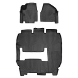 SMARTLINER 3 Rows Custom Fit Floor Liners Compatible with 2017 - 2020 Chrysler Pacifica 7 Passenger (Gasoline | 2nd Row Bench Seats (2 seats) | Deluxe Bench Seat) SA0232/B0359 - view 2