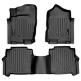 SMARTLINER 2 Rows Custom Fit Floor Liners Compatible with 2017 - 2024 Nissan Titan Crew Cab (Gasoline | Carpet | Fits 1st Row Bucket | 1st Row Not Over The Hump |2nd row w/ rear under-seat storage | Fits XD Trim) SA0216/B0216 - view 2