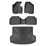 SMARTLINER 3 Rows Custom Fit Floor Liners Compatible with 2010 - 2013 Hyundai Tucson (Gasoline | For models with floor posts in 1st Row) SA0056/B0056/D0056 - view 2