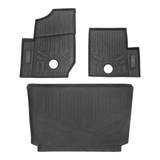 SMARTLINER 2 Rows Custom Fit UTV Floor Mats Compatible with 2019 - 2025 Polaris General 1000 2 Seater (Gasoline | Fits Sport and Premium trims) UA0126/UK0126 - view 2