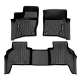 SMARTLINER 2 Rows Custom Fit Floor Liners Compatible with 2020 - 2025 Land Rover Defender 110 7 Passenger (Gasoline | Fits models with 3rd Row) SA0564/B0629 - view 2