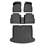 SMARTLINER 3 Rows Custom Fit Floor Liners Compatible with 2018 - 2024 Nissan Kicks (Gasoline | Cargo liner fits in lower position without Rockford Fosgate Audio System) SA0376/B0376/D0376 - view 2