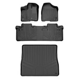 SMARTLINER 3 Rows Custom Fit Floor Liners Compatible with 2013 - 2020 Toyota Sienna 8 Passenger (Gasoline) SA0128/B0083/D0083 - view 2